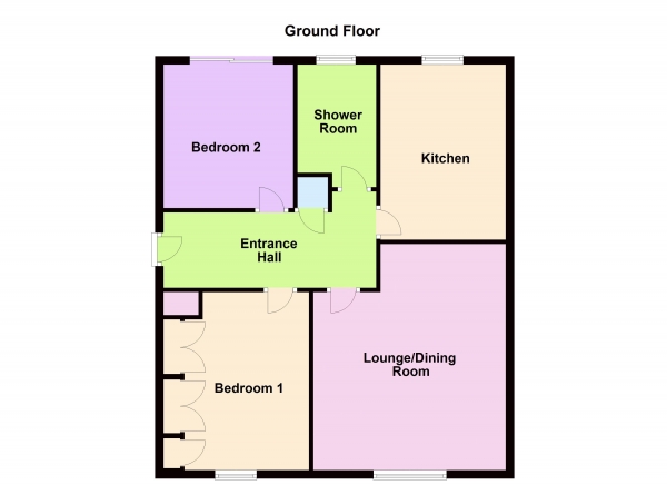 Floor Plan Image for 2 Bedroom Apartment for Sale in Broadway, Peterborough, PE1 4DQ