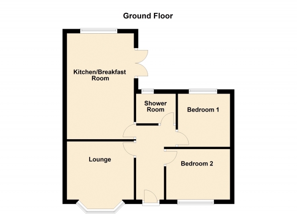 Floor Plan Image for 2 Bedroom Bungalow for Sale in Grounds Avenue, March, PE15 9BG