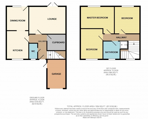 Floor Plan Image for 3 Bedroom Property for Sale in Pittneys, Peterborough, PE4 7BA