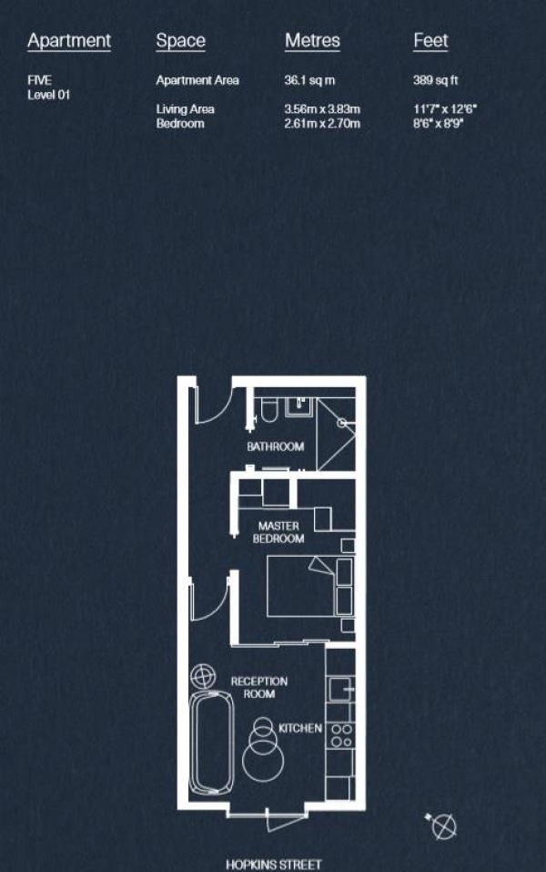 Floor Plan Image for Apartment for Sale in The Watch House Berwick Street, Soho