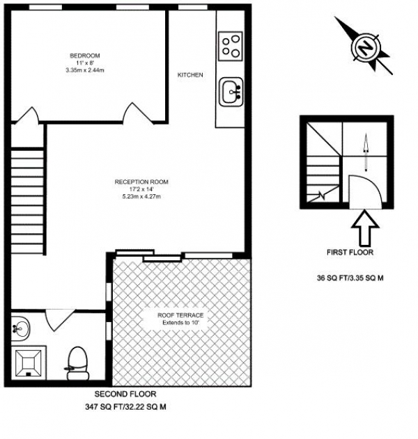 Floor Plan Image for 1 Bedroom Apartment to Rent in Wardour Mews, Soho, W1