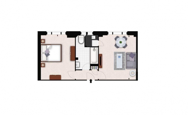 Floor Plan Image for 1 Bedroom Flat to Rent in Hill Street, Mayfair