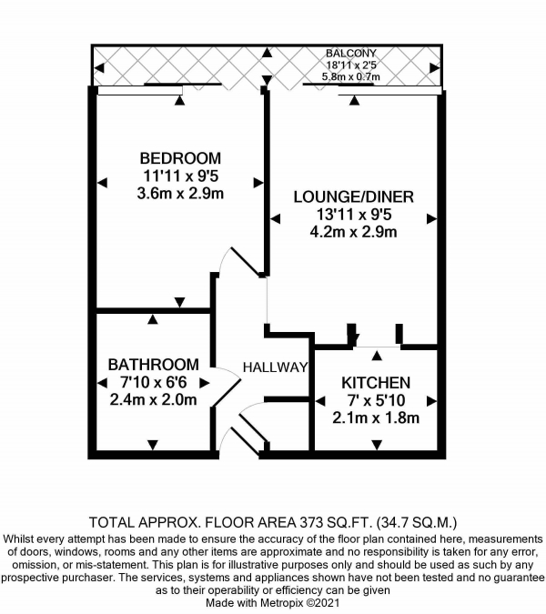 Floor Plan Image for 1 Bedroom Apartment to Rent in Timber Wharf, 32 Worsley Street, Castlefield