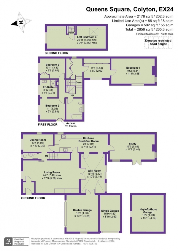 Floor Plan Image for 4 Bedroom Detached House for Sale in Queens Square, Colyton, Devon