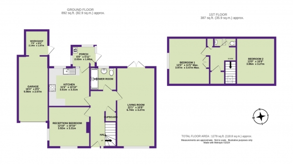 Floor Plan Image for 3 Bedroom Chalet for Sale in Littlefields, Seaton, Devon