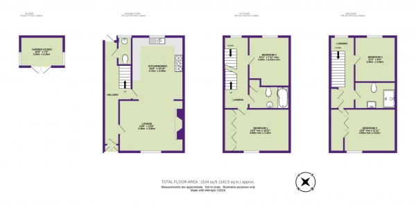 Floor Plan Image for 4 Bedroom Terraced House for Sale in Windsor House, West Street, Axminster