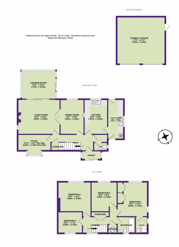 Floor Plan Image for 4 Bedroom Detached House for Sale in Bishop Court, Colyton, Devon