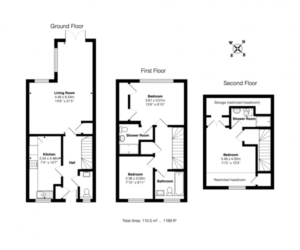 Floor Plan Image for 3 Bedroom Semi-Detached House for Sale in Bonners Mead, Benson