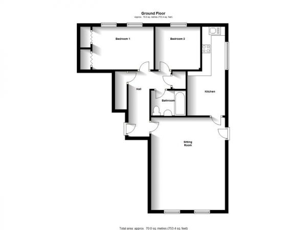 Floor Plan Image for 2 Bedroom Apartment for Sale in White Hart Close, Wallingford