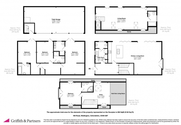 Floor Plan Image for 4 Bedroom Detached House for Sale in Hill Road, Watlington