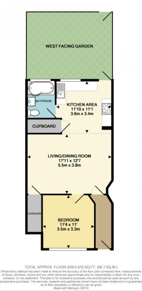 Floor Plan Image for 1 Bedroom Maisonette for Sale in Elm Road, New Malden