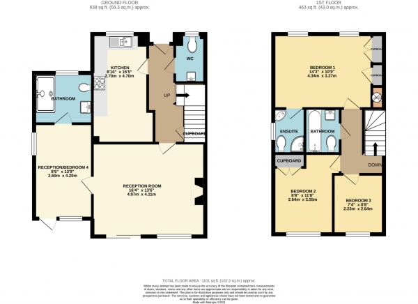 Floor Plan Image for 4 Bedroom Semi-Detached House for Sale in Gloster Road, New Malden