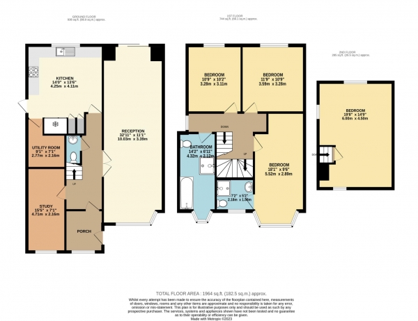 Floor Plan Image for 4 Bedroom Detached House to Rent in Reynolds Road, New Malden