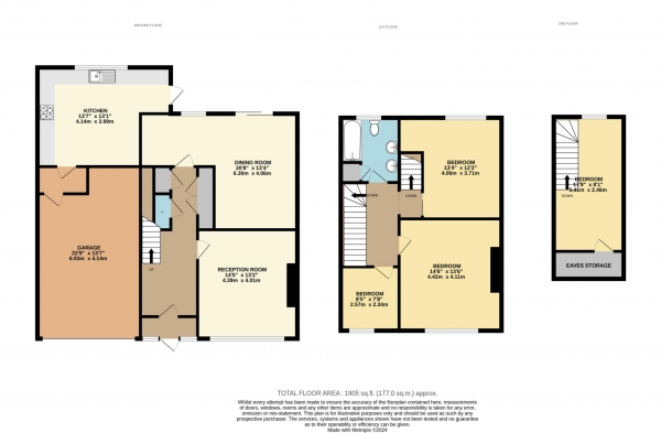 Floor Plan Image for 4 Bedroom Semi-Detached House for Sale in Thetford Road, New Malden