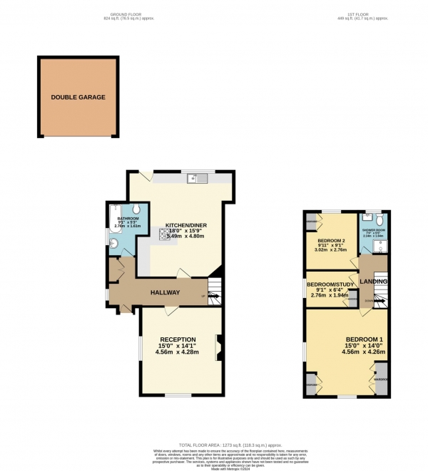 Floor Plan Image for 3 Bedroom Semi-Detached House for Sale in Cambridge Avenue, New Malden