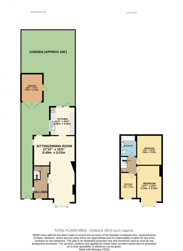 Floor Plan Image for 3 Bedroom Semi-Detached House for Sale in Ancaster Crescent, New Malden