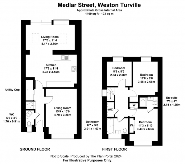 Floor Plan Image for 3 Bedroom Semi-Detached House for Sale in Medlar Street, Weston Turville