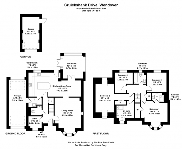 Floor Plan Image for 4 Bedroom Detached House for Sale in Cruickshank Drive, Wendover