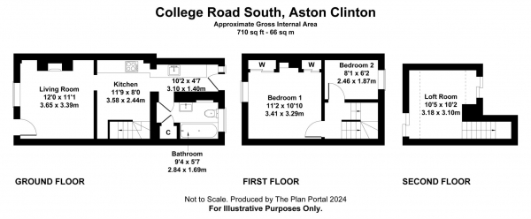 Floor Plan Image for 2 Bedroom Terraced House for Sale in College Road South, Aston Clinton