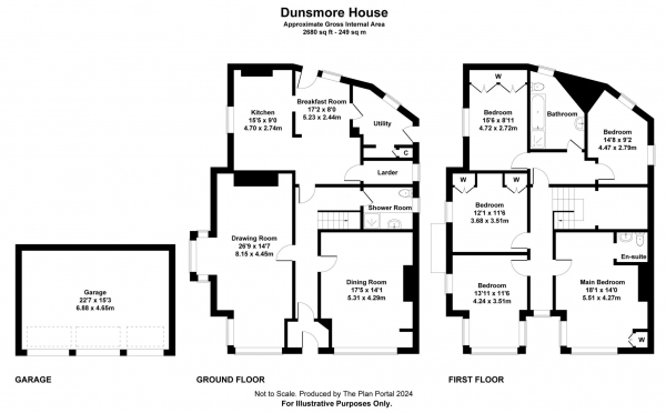 Floor Plan Image for 5 Bedroom Link Detached House for Sale in Dunsmore House, Dunsmore