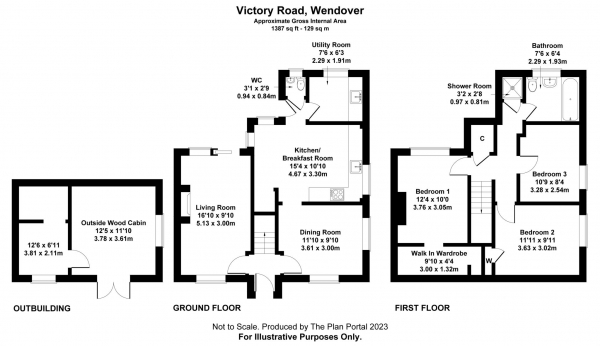 Floor Plan Image for 3 Bedroom Semi-Detached House for Sale in Victory Road, Wendover