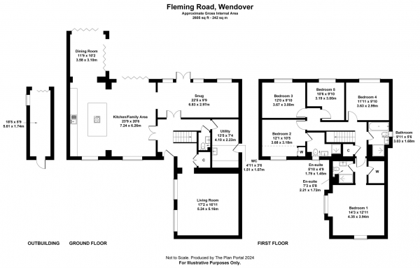 Floor Plan Image for 5 Bedroom Detached House for Sale in Fleming Road, Wendover