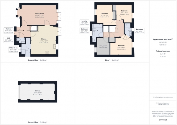 Floor Plan Image for 4 Bedroom Detached House to Rent in Erle Close, Kingsbrook