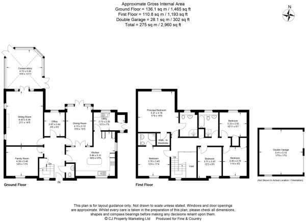 Floor Plan Image for 5 Bedroom Detached House for Sale in Lower Road, Hardwick