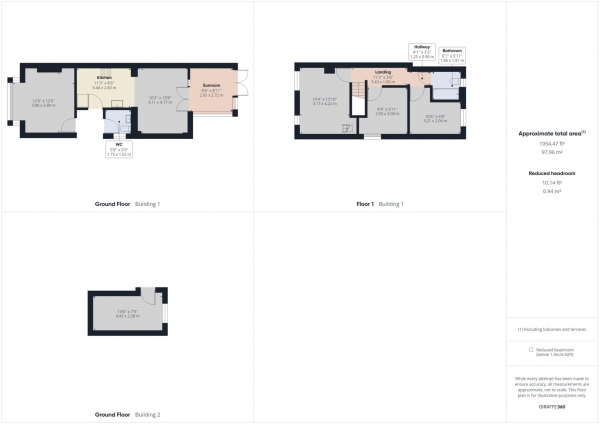 Floor Plan Image for 3 Bedroom Semi-Detached House to Rent in Carrington Crescent, Wendover