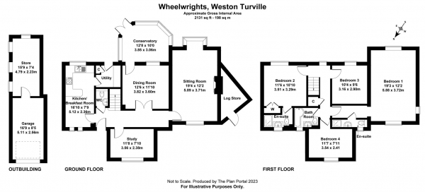 Floor Plan Image for 4 Bedroom Detached House for Sale in Wheelwrights, Weston Turville