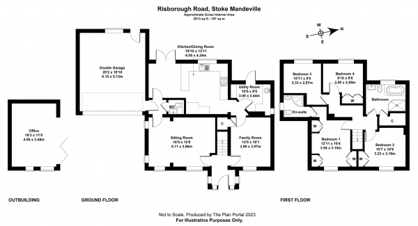 Floor Plan Image for 4 Bedroom Detached House for Sale in Risborough Road, Stoke Mandeville