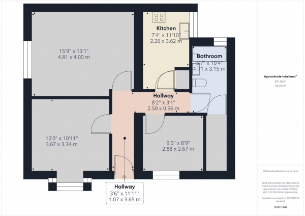 Floor Plan Image for 2 Bedroom Maisonette for Sale in Anxey Way, Haddenham