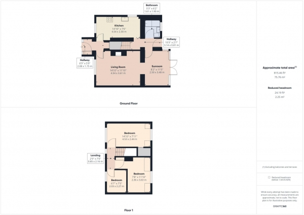 Floor Plan Image for 3 Bedroom Semi-Detached House for Sale in Stanbridge Road, Haddenham