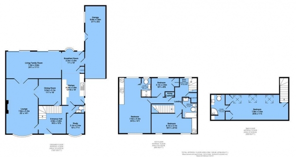 Floor Plan Image for 4 Bedroom Detached House for Sale in South Lodge Court, Old Road, Ashgate, Chesterfield, S40 3QG