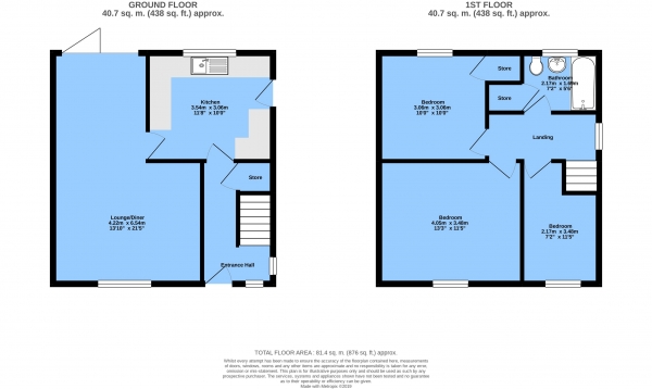 Floor Plan Image for 3 Bedroom Semi-Detached House for Sale in Mill Lane, Whitwell, Worksop, S80 4SE