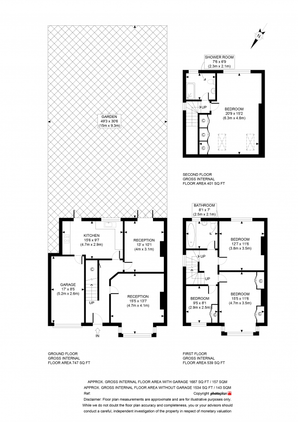 Floor Plan Image for 4 Bedroom Semi-Detached House to Rent in Holme Lacey Road, SE12