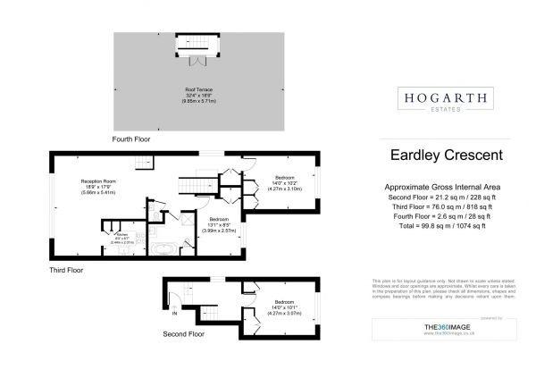 Floor Plan Image for 3 Bedroom Flat for Sale in Eardley Crescent, London, SW5