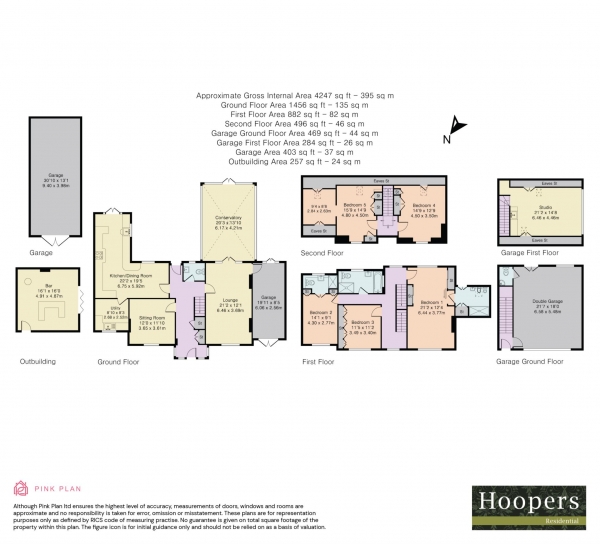 Floor Plan Image for 5 Bedroom Detached House for Sale in Pitts Lane, Earley