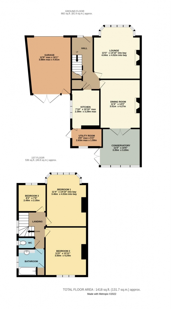 Floor Plan Image for 3 Bedroom Semi-Detached House for Sale in Wilderness Road, Earley, Reading