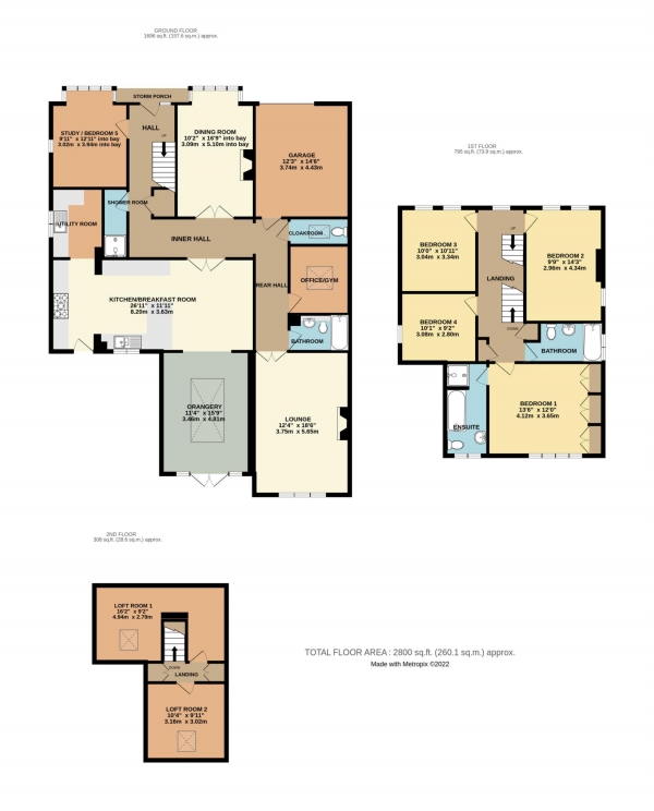 Floor Plan Image for 5 Bedroom Detached House for Sale in Church Road, Earley