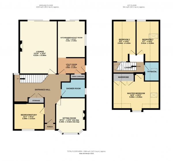 Floor Plan Image for 4 Bedroom Detached House for Sale in Beech Lane, Earley