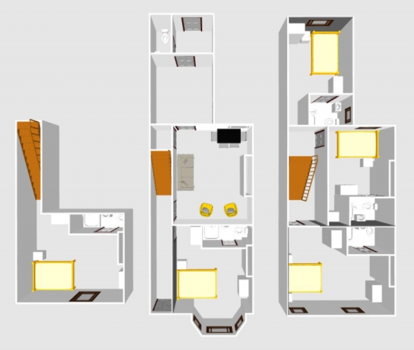 Floor Plan Image for 1 Bedroom House Share to Rent in Gleaves Road,  Manchester, M30