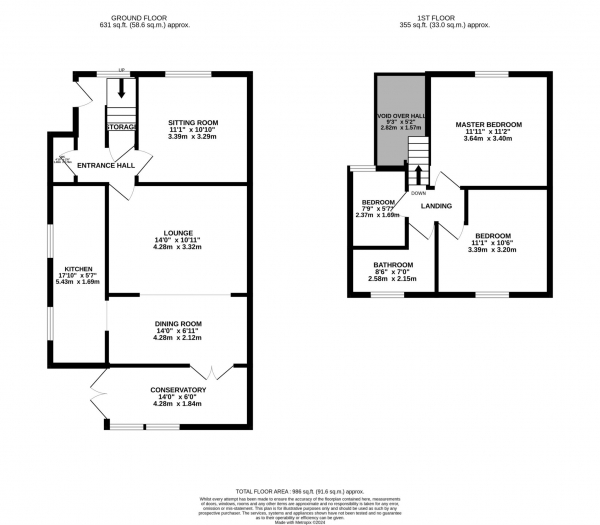 Floor Plan Image for 3 Bedroom Semi-Detached House for Sale in Willow Road, Prestwich