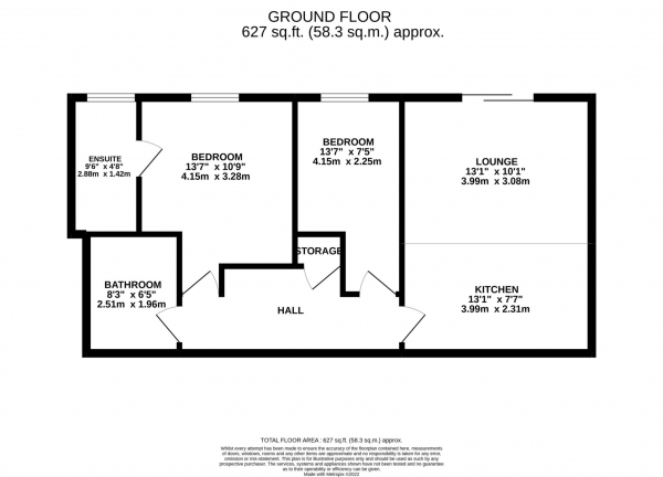 Floor Plan Image for 2 Bedroom Apartment for Sale in Pomona Strand, Manchester