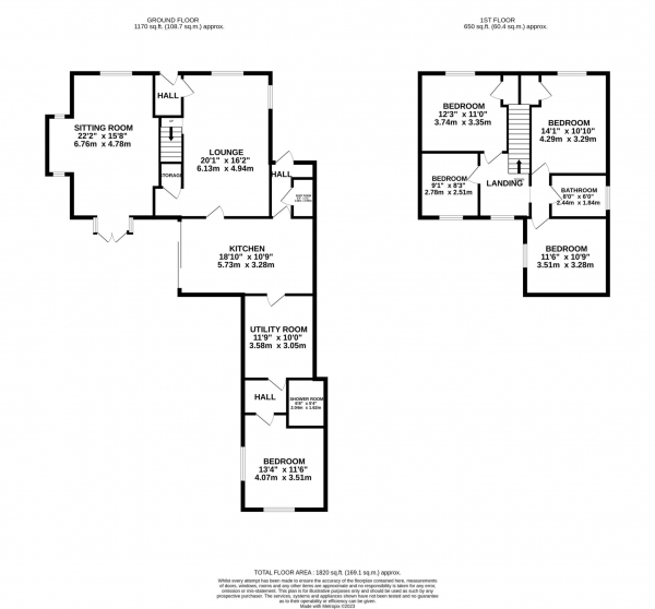 Floor Plan Image for 5 Bedroom Detached House for Sale in Park Lane, Salford