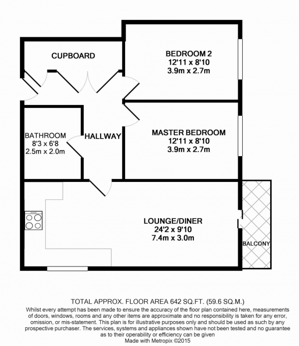 Floor Plan Image for 2 Bedroom Apartment for Sale in Lakeside Rise, Blackley New Road, Manchester