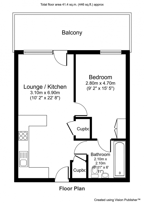 Floor Plan Image for 1 Bedroom Apartment for Sale in Local Crescent, Salford