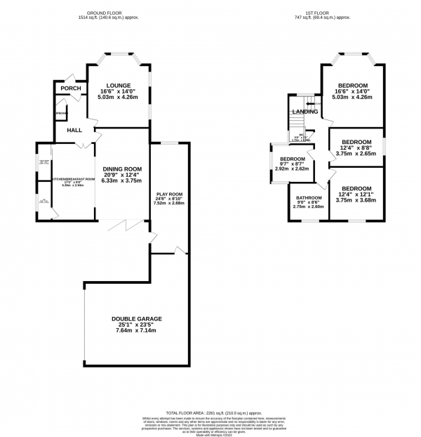 Floor Plan Image for 4 Bedroom Detached House for Sale in Bury New Road, Prestwich,