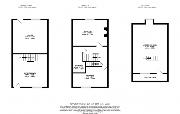 Floor Plan Image for 3 Bedroom Terraced House for Sale in Wilton Street, Whitefield