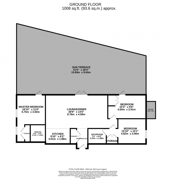 Floor Plan Image for 3 Bedroom Apartment for Sale in Local Crescent, Hulme Street, Salford